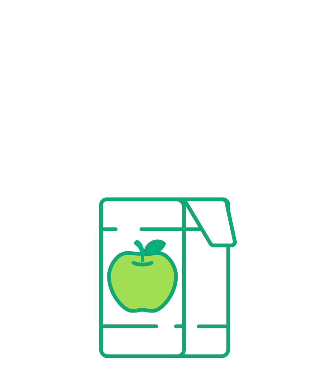 Illustration of a liquid paperboard drink carton.