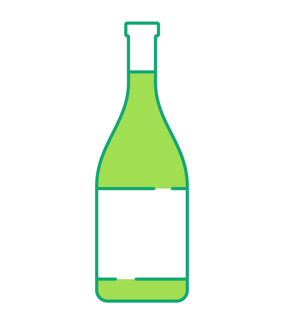 Illustration of a wine bottle.