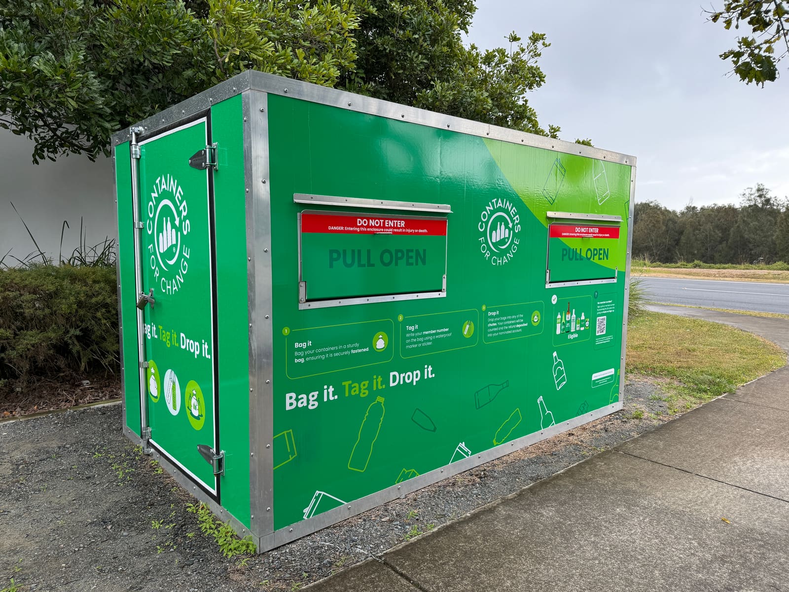 The Bracken Ridge Containers for Change Bag Drop.